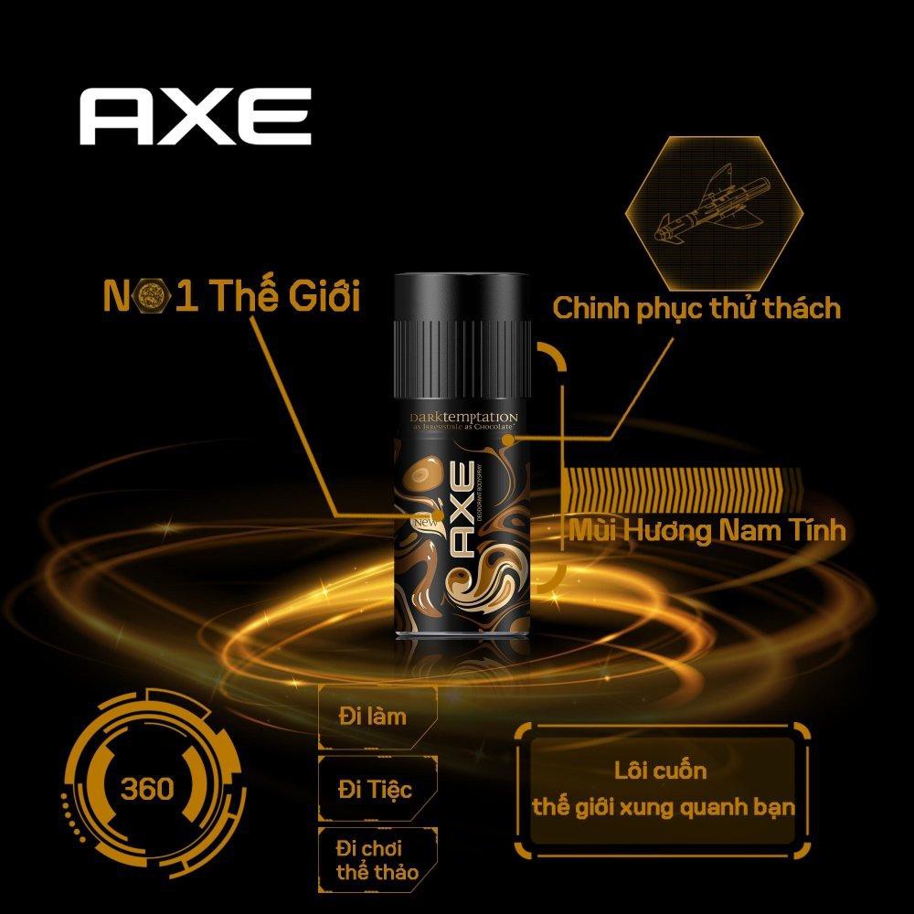 (CHÍNH HÃNG) Xịt nước hoa toàn thân AXE DARK 150ml