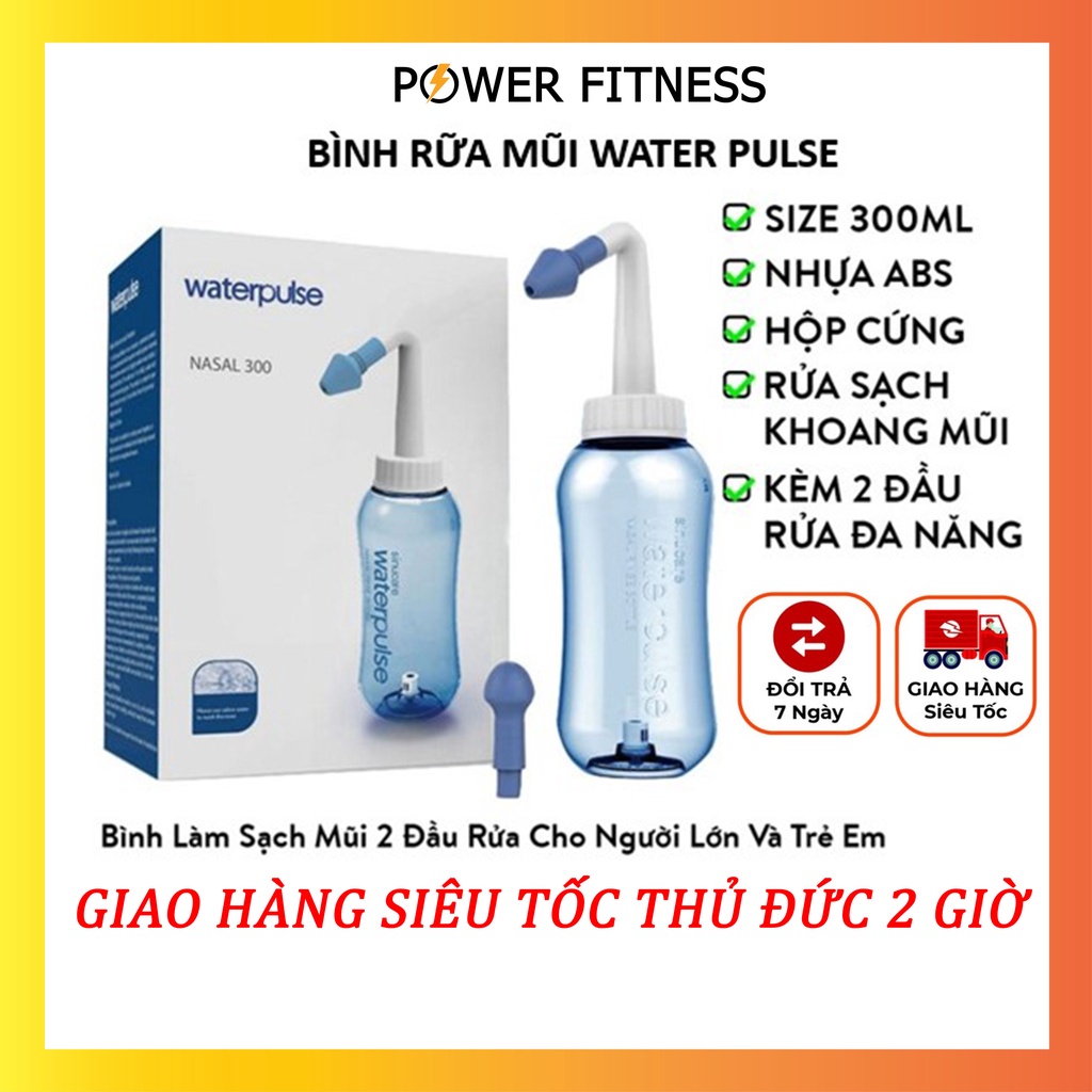 Bình rửa mũi người lớn cho bé xịt rửa mũi waterpulse Power Fitness C3003