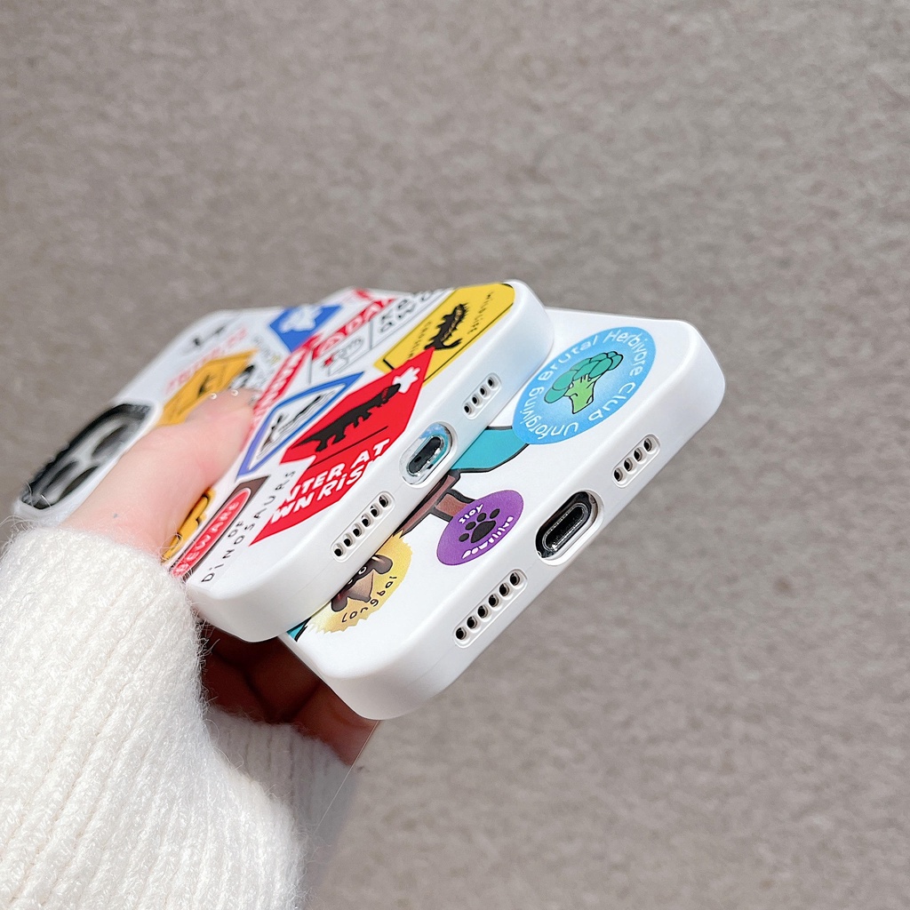 Ốp Điện Thoại Hình Máy Tính Khủng Long Dễ Thương Cho iPhone13Pro iP12Pro XS iPhone11 12Promax 13Promax 11 12 13 7P