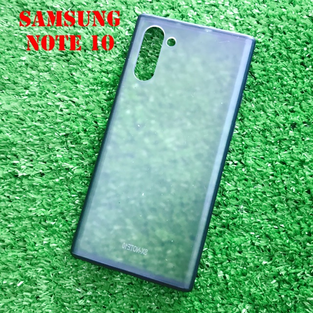 Ốp Lưng Samsung Note 10 Lưng Cứng Trong Nhám Viền Dẻo Phôi In