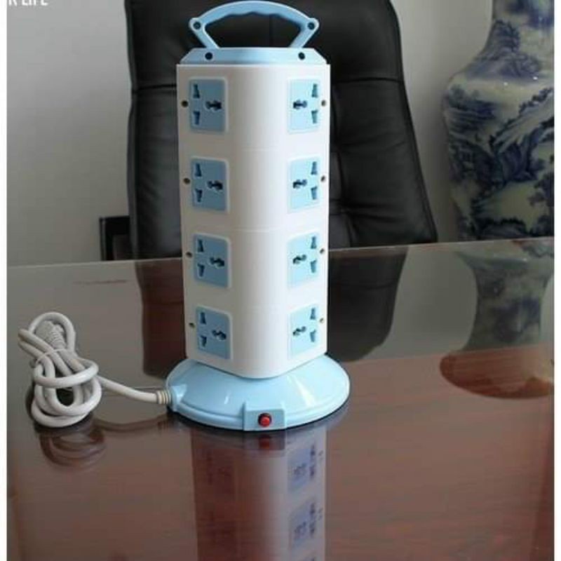 Ổ cắm điện đa năng 4 tầng tiện lợi, 16 lỗ cắm, 3 cổng usb, dây dài 1,8 mét, công suất cao