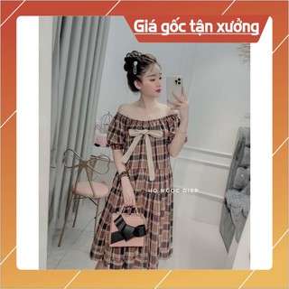 [Xả kho] Váy bầu cao cấp ❤️thiết kế sang chảnh, rộng rãi💕chất liệu kẻ đũi vô cùng thoáng mát☘️Free size 43~70kg