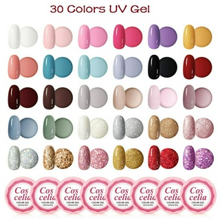 Coscelia 5ml UV Nail Gel Bán vĩnh viễn Ngâm Tắt Gel Màu UV Gel DIY Nail Designs (16-30)