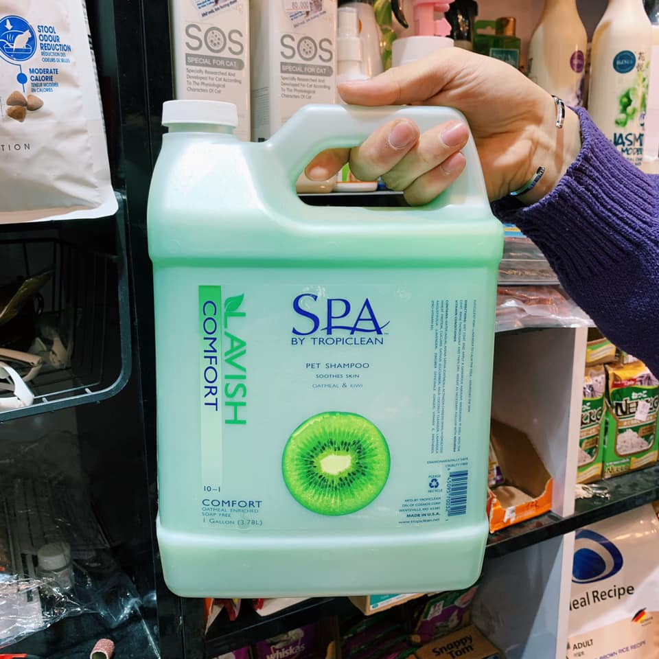Can Sữa tắm Spa Tropiclean dưỡng lông mềm mượt xuất xứ Mỹ - dung tích 3.78 lít