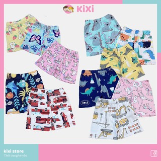 Quần chục cho bé KIXI quần đùi bé trai bé gái cotton bozip xuất dư nhiều mẫu đẹp CMQD01