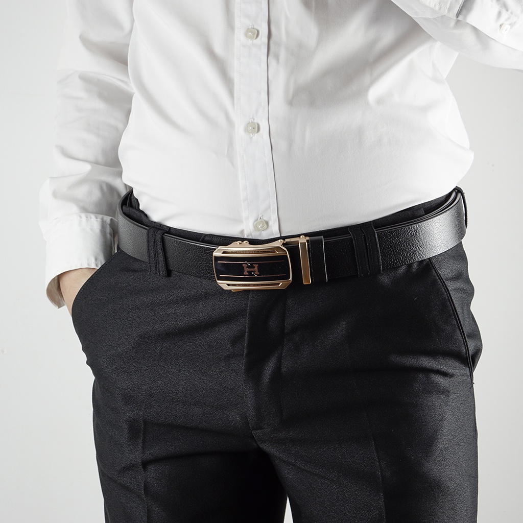 Thắt lưng nam cao cấp, dây nịt da bò nguyên cắt nguyên tấm 1 lớp siêu bền đẹp bảo hành 12 tháng