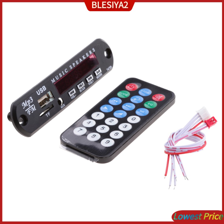 Bảng Mạch Giải Mã Âm Thanh Không Dây Dc12V Mp3 Wma Cho Xe Hơi