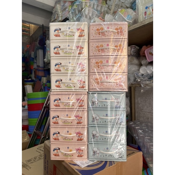 Tủ kệ đa năng đựng đồ để bàn tiện dụng. Tủ mini 3 tầng, 4 tầng, 5 tầng nhựa Việt Nhật