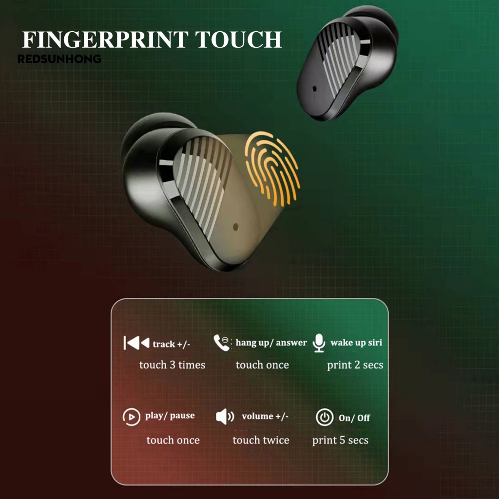 Tai nghe không dây Tích Hợp Đèn LED Hiển Thị Cảm Ứng