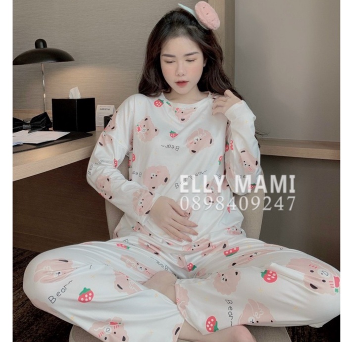 ( 40kg - 95kg ) Đồ Bộ Bầu Và Sau Sinh Nhiều Màu Dài Thun Lạnh Siêu Mát Nhẹ Tênh ( Kèm Video + Ảnh Thật )