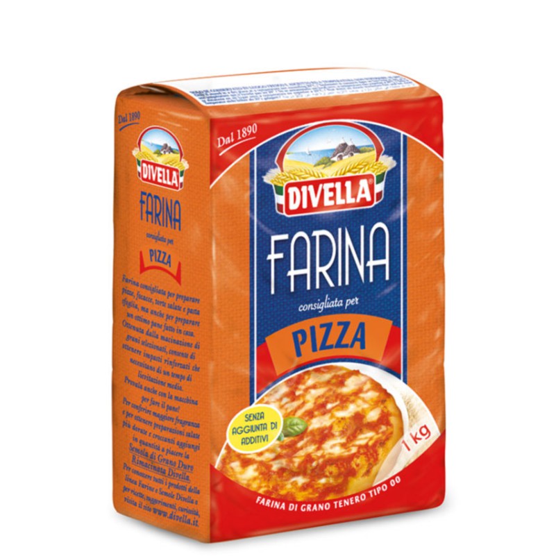 COMBO 3 GÓI BỘT LÀM BÁNH PIZZA FARINA HIỆU DIVELLA 1KG