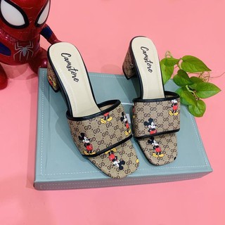 D5 - Giày cao gót hình chuột micky đế 5 cm