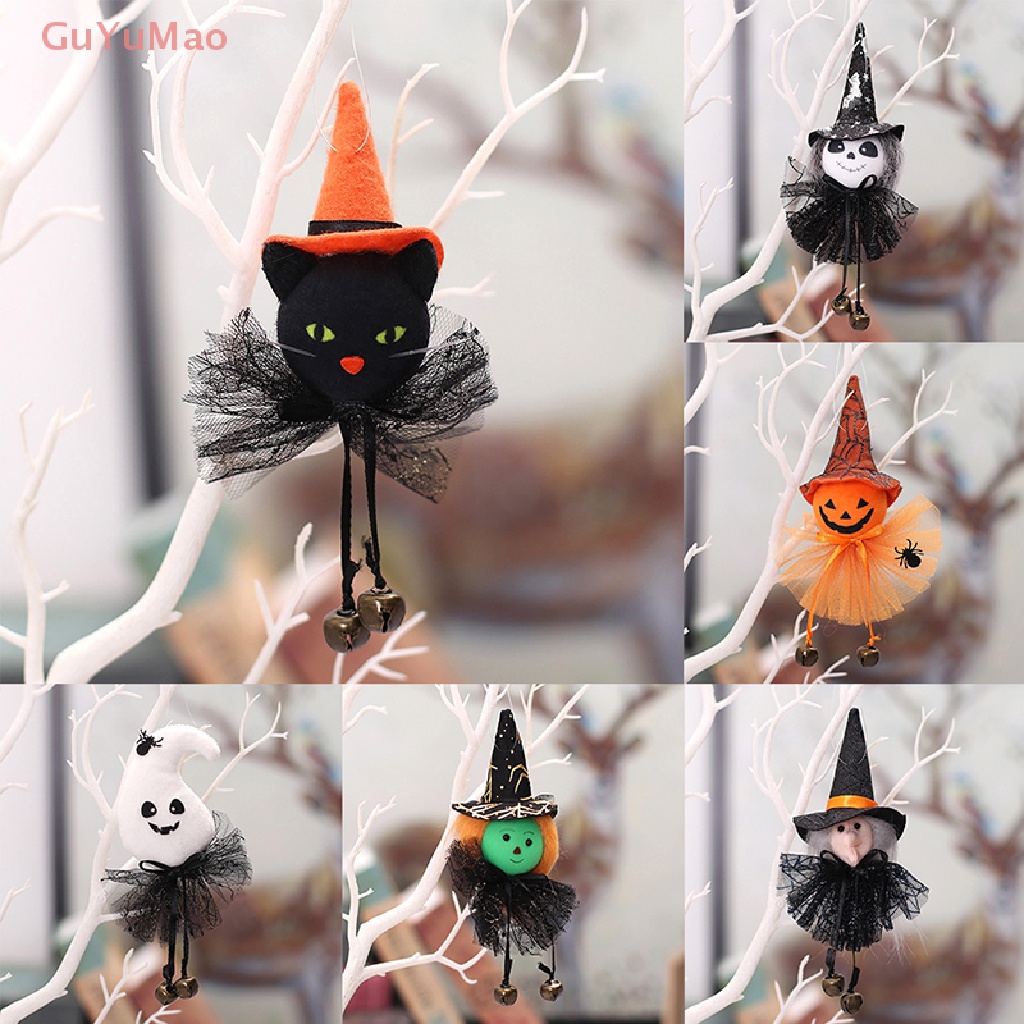 [cxGUYU] Búp Bê Mèo Đen / Phù Thủy / Bí Ngô / Ma Trang Trí Nhà PRTA
