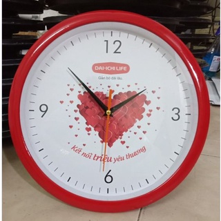 Đồng hồ treo đường kính 30cm, in nội dung theo yêu cầu