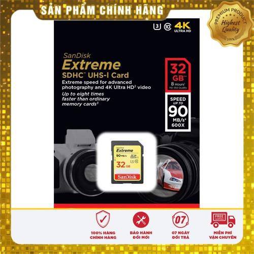 Thẻ nhớ Máy Ảnh SD SanDisk Extreme U3 4K 90MB/s 64GB -> 16GB . Tốc độ cao | BigBuy360 - bigbuy360.vn