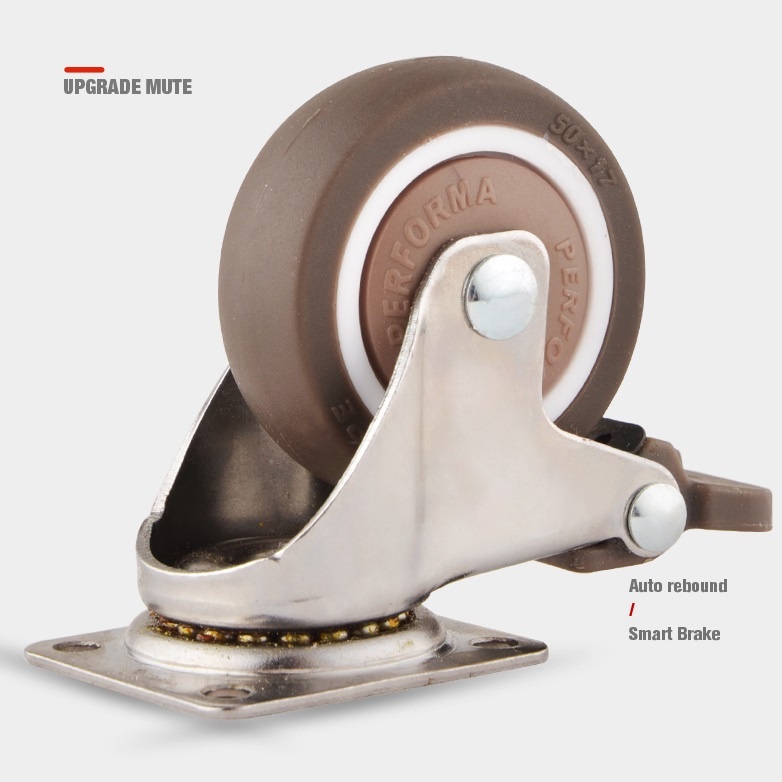 Combo 8 Bánh xe cao su xi ni ken cao cấp, bánh xe vali cao cấp cực bền và êm