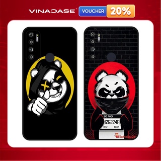Ốp lưng Vina Case Vsmart Joy 3/Joy 4/Bee 3/Star 3/Aris/....dẻo đen in hình Gấu trúc đen