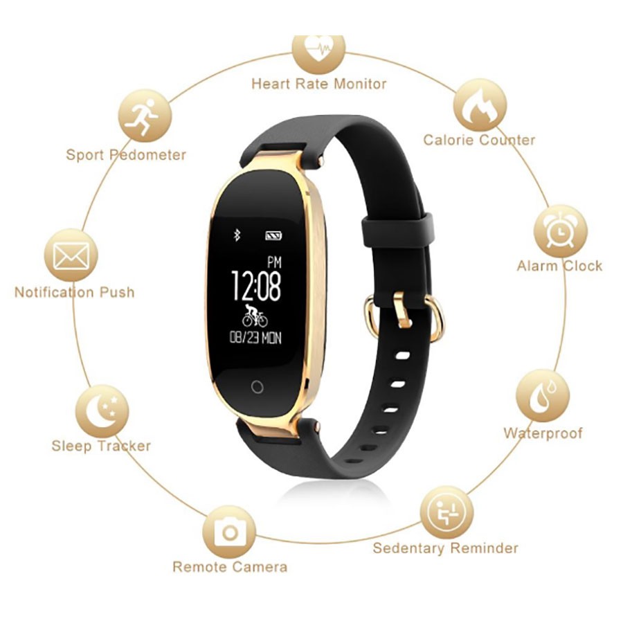 [SIÊU PHẨM] Đồng hồ thông minh nữ S3 plus thế hệ mới chống nước 100%, màn hình màu OLED, tặng 1 đồng hồ nam thanh lịch.