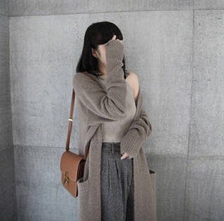 Áo khoác cardigan dáng dài