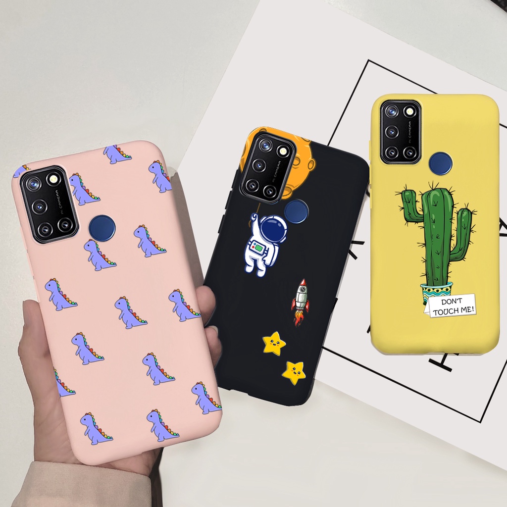 Ốp điện thoại tpu dẻo họa tiết hoạt hình dễ thương cho realme 7i / realme c17 rmx2103 rmx2101 realme7i realmec17