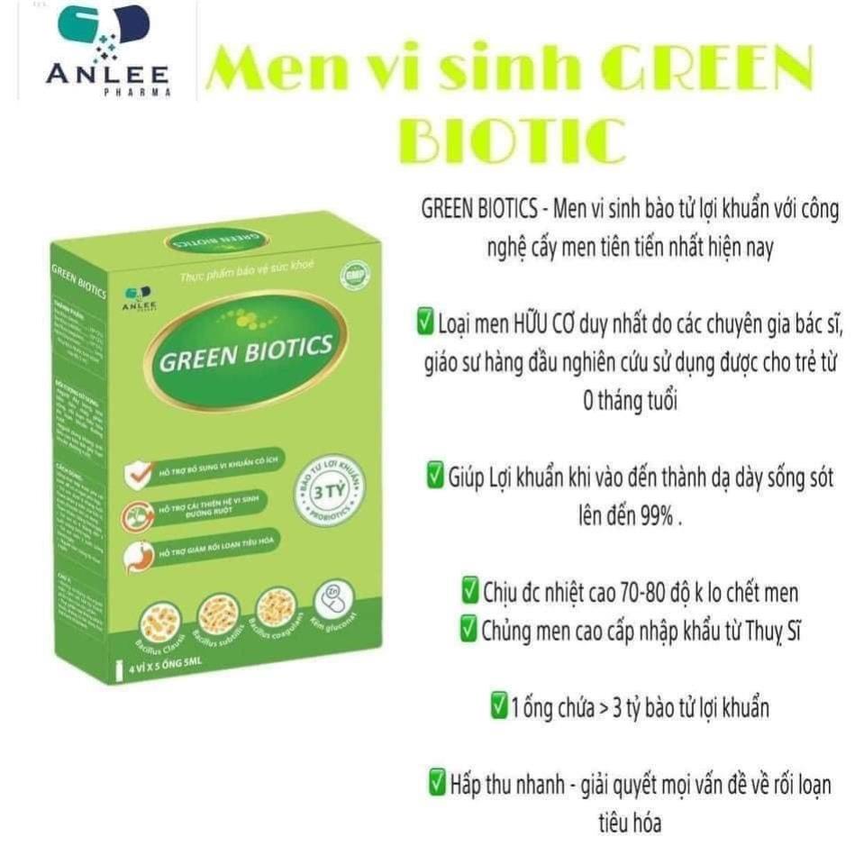 GREEN BIOTICS - MEN VI SINH BÀO TỬ LỢI KHUẨN