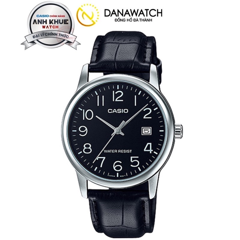 Đồng Hồ Nam Casio Chính Hãng MTP-V001L-1B Dây Da 37mm