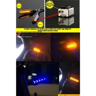 💡 Đèn xi nhan Spirit Beast L17 nháy hiệu ứng AUDI nháy đuổi xương cá kiểu X1R (hàng loại 2) + cục chớp led điện tử 💡