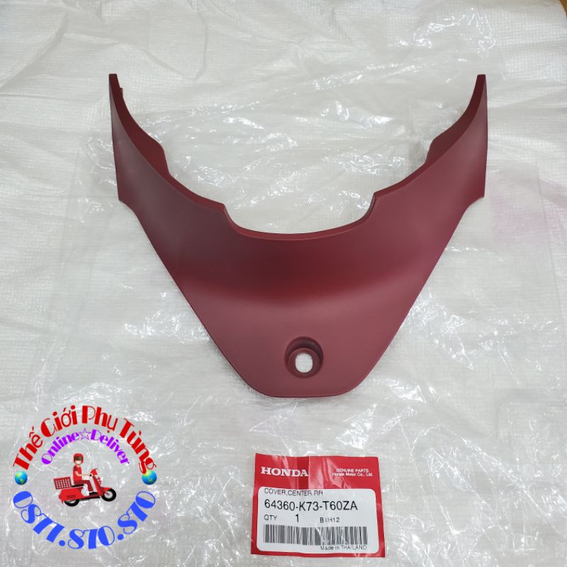 Yếm nhựa nhám đỏ Wave 125i zin Honda Thái Lan - 64360-K73-T60ZA/ 64350-K73-V40ZD