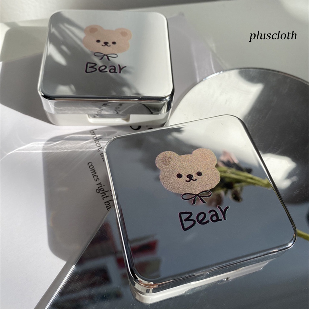 1 bộ hộp đựng kính áp tròng bằng nhựa in hình gấu dễ mang theo - ảnh sản phẩm 8