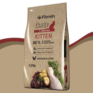 Thức ăn cho mèo con fitmin cat purity kitten