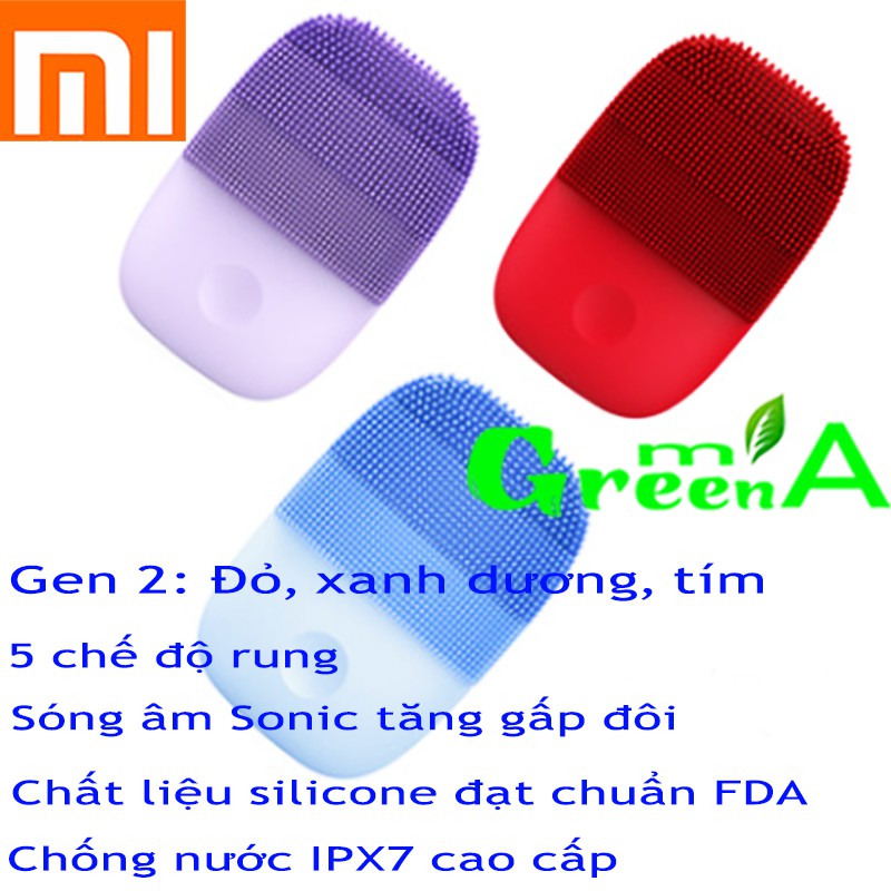 Máy rửa mặt Xiaomi inFace MS2000 bản mới nhất 2020 máy rửa mặt sóng âm siêu sạch