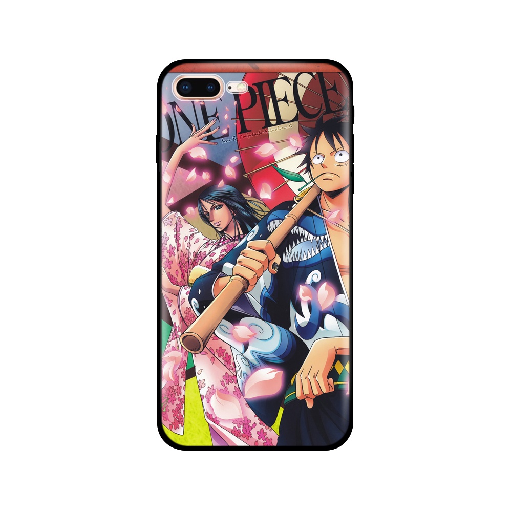 Ốp Điện Thoại Silicon Dẻo Đen In Hình One Piece Luffy Zoro Cho Apple Iphone 5s 5 S SE 2020 2016 6s 6 S 7 8 Plus