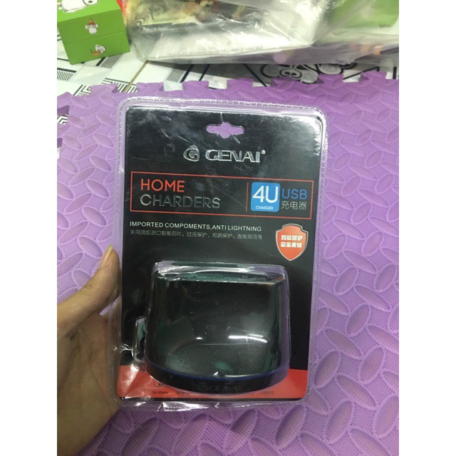 Củ sạc 4 cổng cao cấp Giá Rẻ Nhất