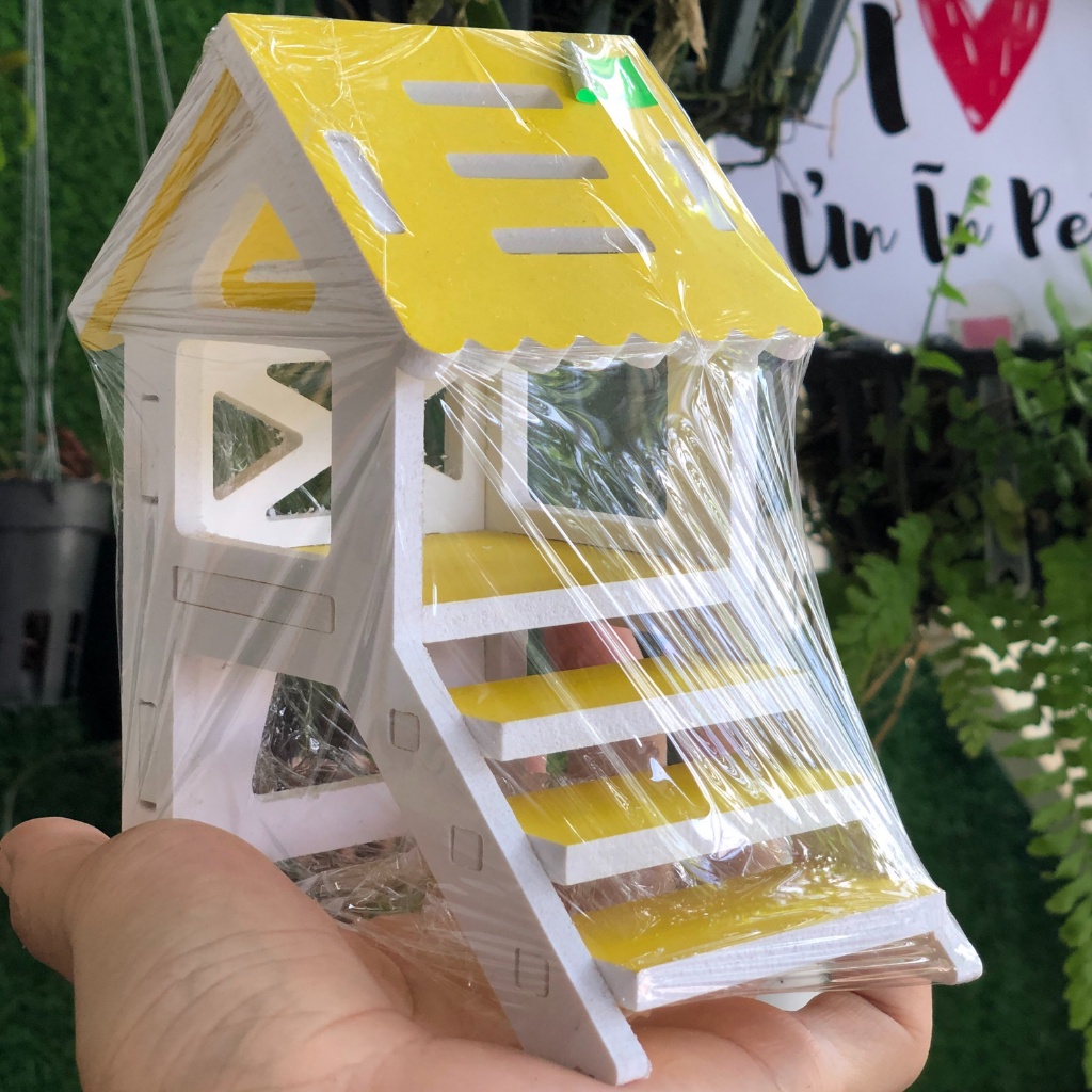 Nhà ngủ XỐP NHÀ SÀN NHỎ cho hamster, sóc, bọ, nhím, thú nhỏ
