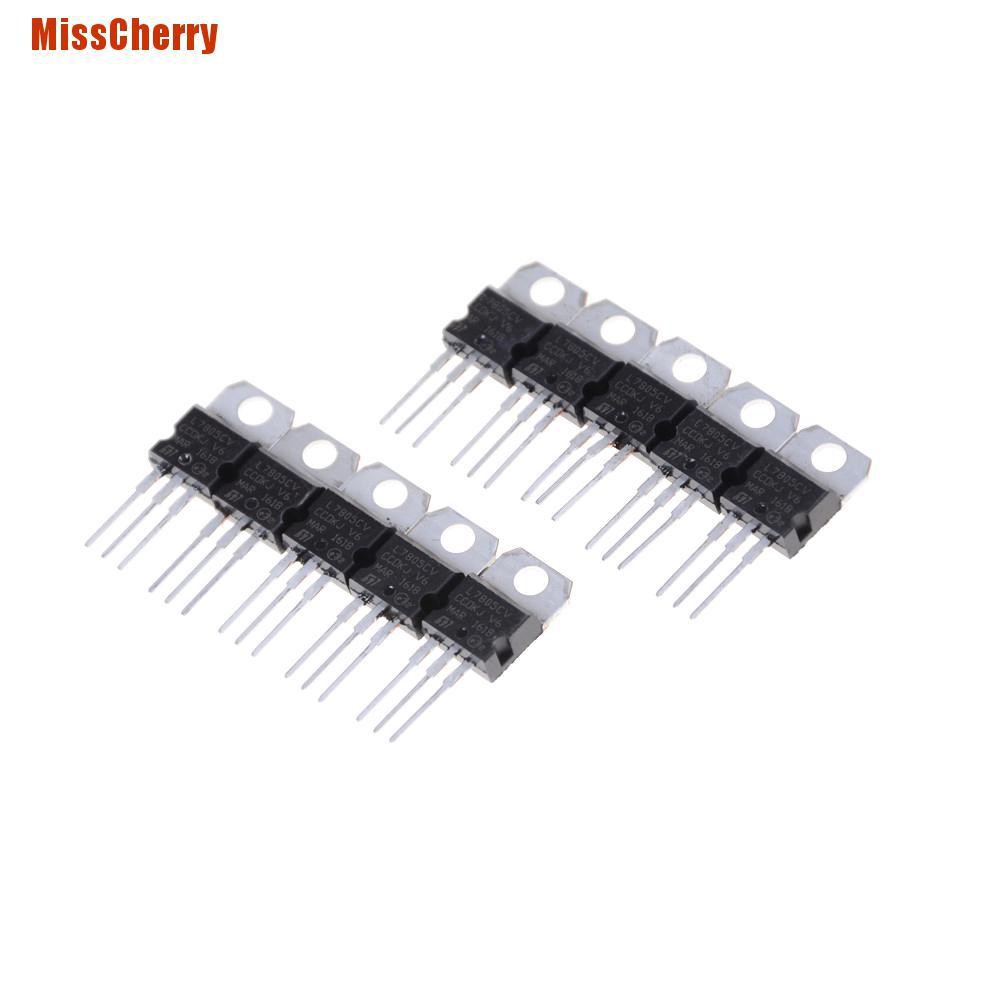 Bộ 10 Linh Kiện Điện Tử Ic L7805Cv L7805 To-220 Chất Lượng Cao