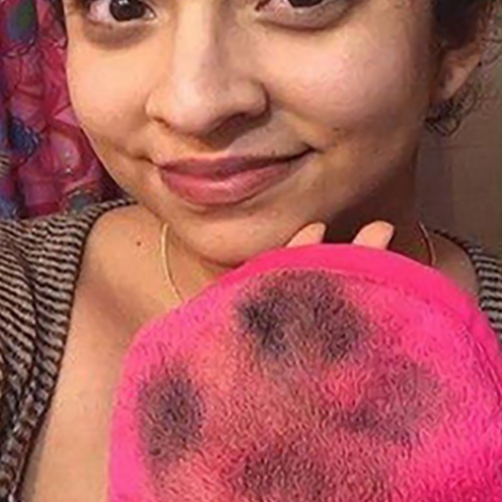 [Hàng mới về] Khăn tẩy trang 18x40cm có thể tái sử dụng tiện lợi