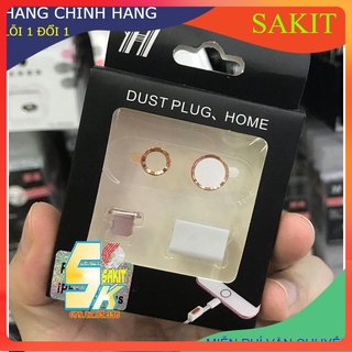 Bộ bảo vệ 3in1 cáp sạc- chân sạc- nút home