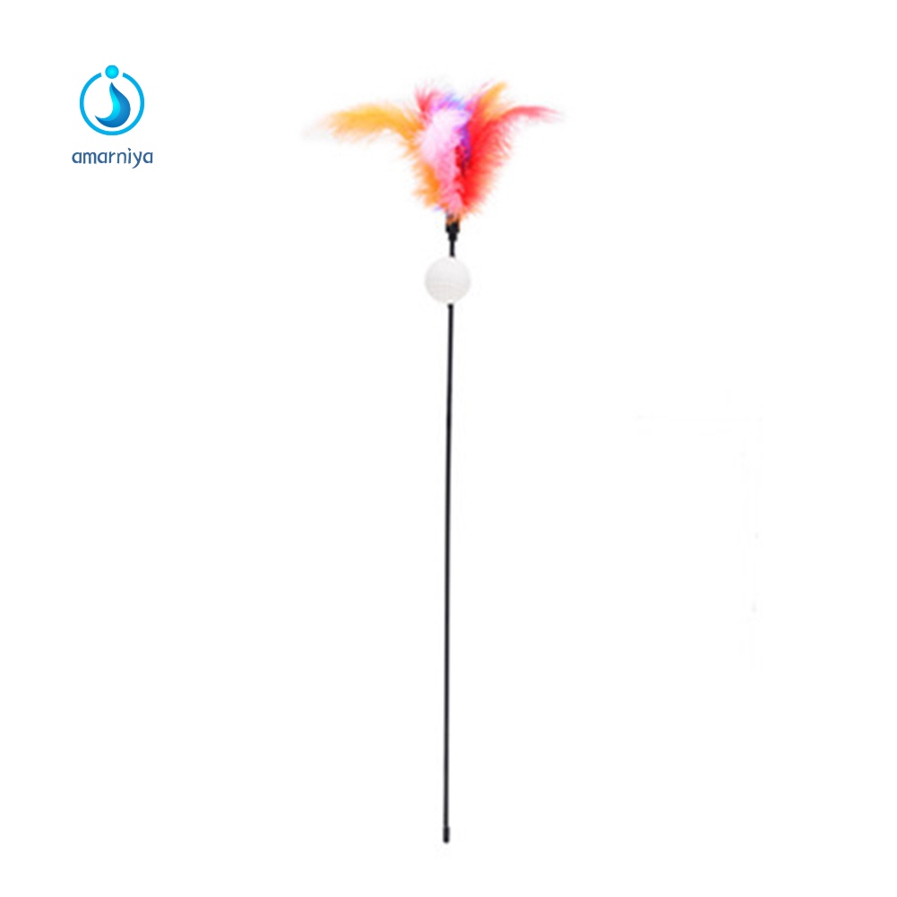 Đồ Chơi Que Gắn Lông Vũ Tương Tác Với Mèo Cưng