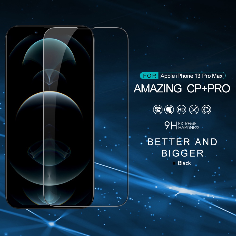 Kính cường lực Nillkin CP+ Pro che phủ toàn bộ 9H bảo vệ chống nổ chống chói cho iPhone 13 Pro Max/13 Mini/13 Pro