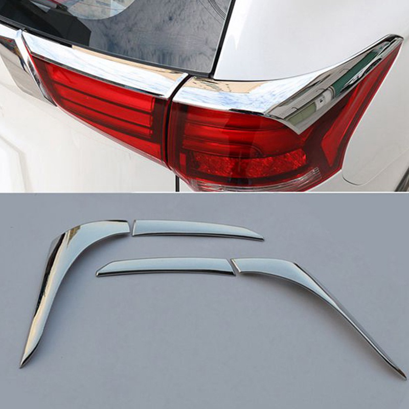 Set 4 Viền Bọc Viền Đèn Đuôi Xe Bằng Crom ABS Cho Mitsubishi Outlander 2016-2019