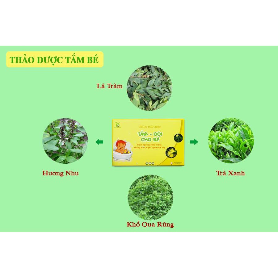 Túi lọc thảo dược tắm gội bé Bảo Nhiên 150g - Hàng chính hãng