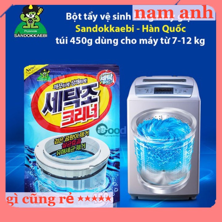 Bột tẩy lồng máy giặt HÀN QUỐC- tẩy cực mạnh