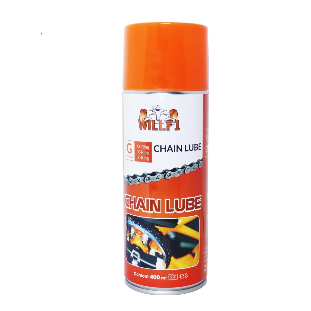 [Sỉ] 12 Chai xịt dưỡng sên xe máy WILLF1 Chain Lube 400ml