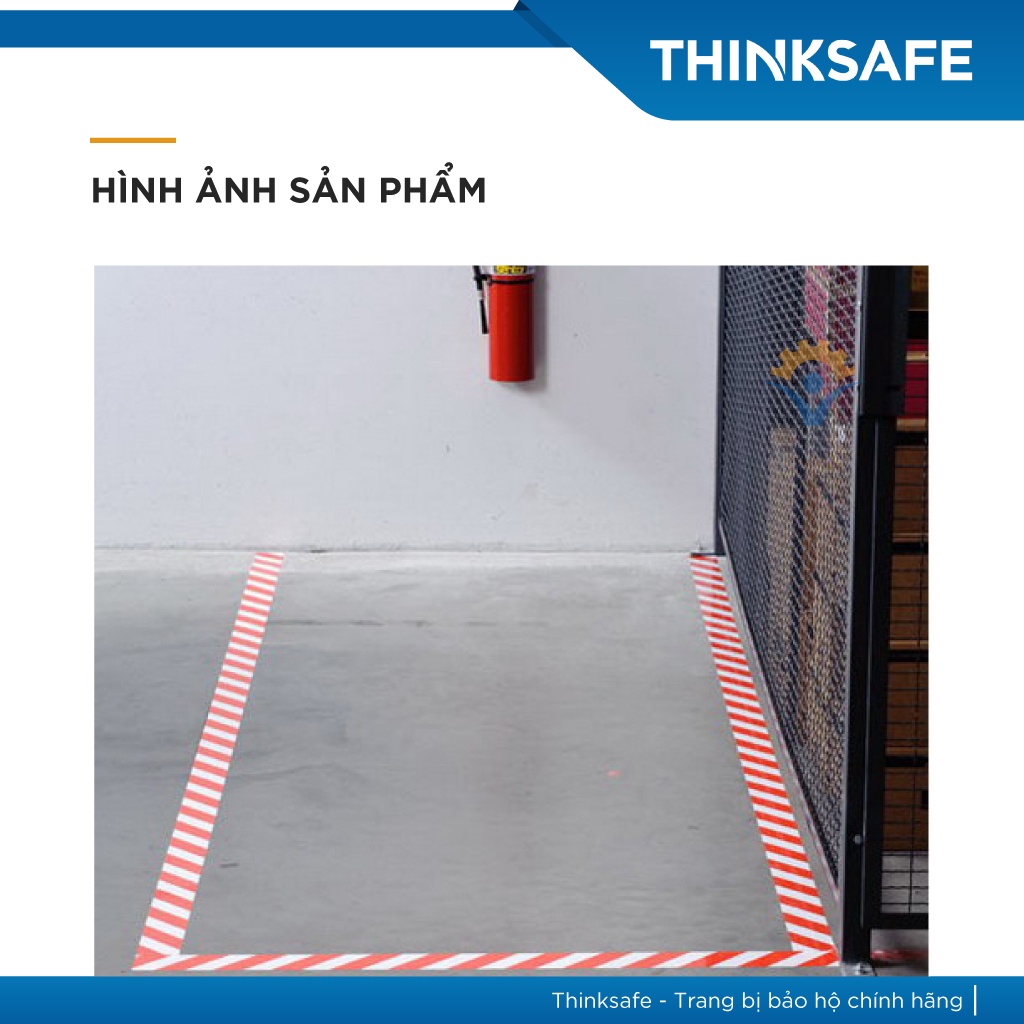Băng keo cảnh báo dán nền 3M 767 50mm x 33m - Thinksafe
