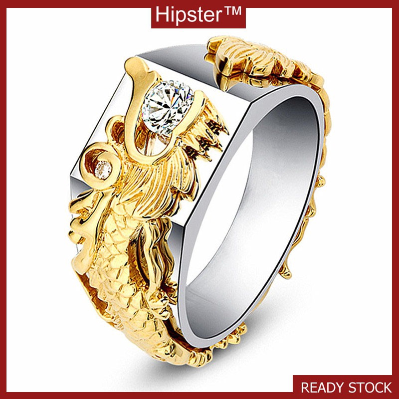 Nhẫn mạ vàng 18k đính đá thiết kế bắt mắt