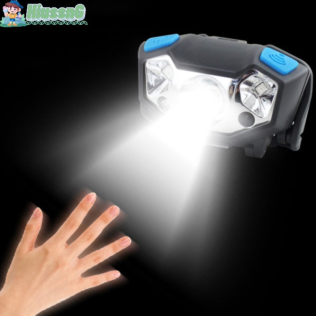 Đèn LED Đội Đầu Mini Sạc USB Chống Thấm Nước Có Cảm Biến Cho Hoạt Động Ngoài Trời