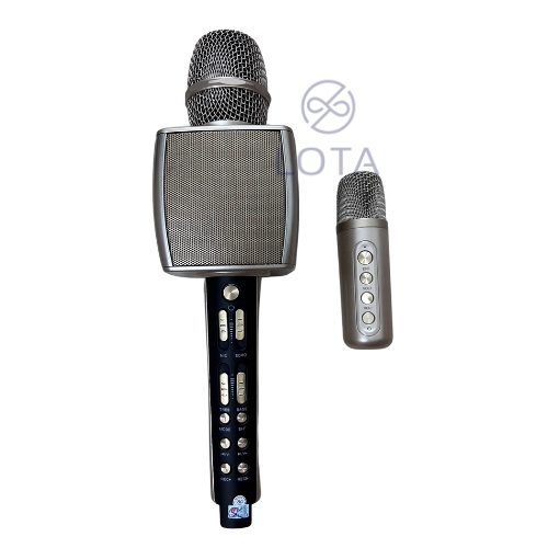 MIC KARAOKE BLUETOOTH YS-98 CÓ MIC PHỤ SONG CA kèm loa ghi âm micro kết nối với điện thoại không rè chống hú âm thanh ha
