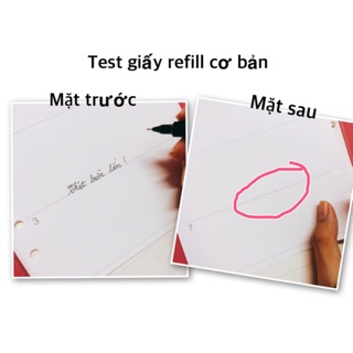 (Tháng10) Set tổng hợp các loại giấy refill sổ planner không màu