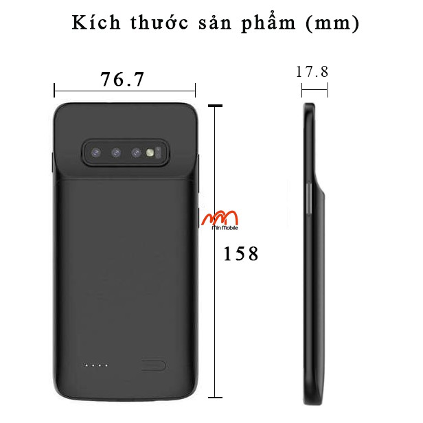  Ốp lưng kiêm sạc dự phòng Samsung S10 Plus 5000mAh