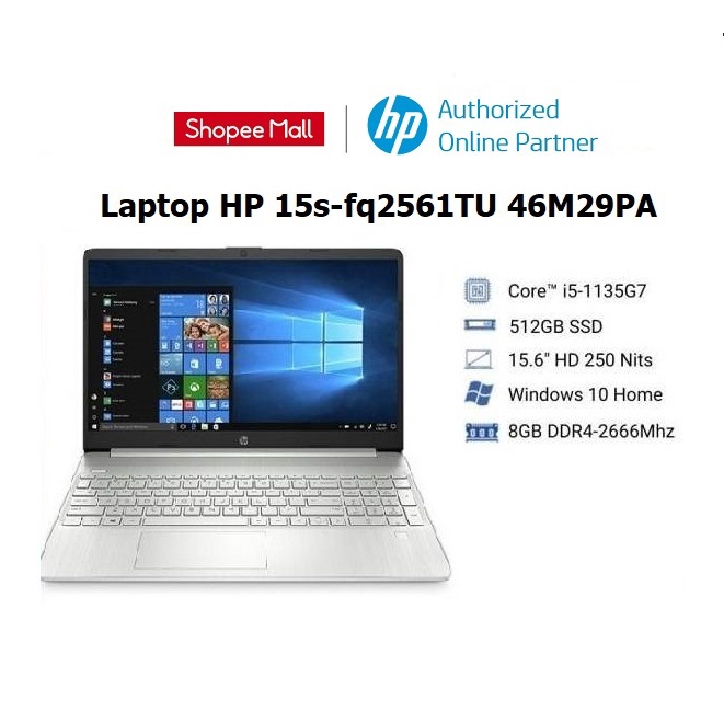 [ELHP13 giảm 10% CAP 2TR MBS 13TR] Laptop HP 15s-fq2561TU 46M29PA (i5-1135G7/ 8GB/ 512GB SSD/ 15.6/ VGA ON)